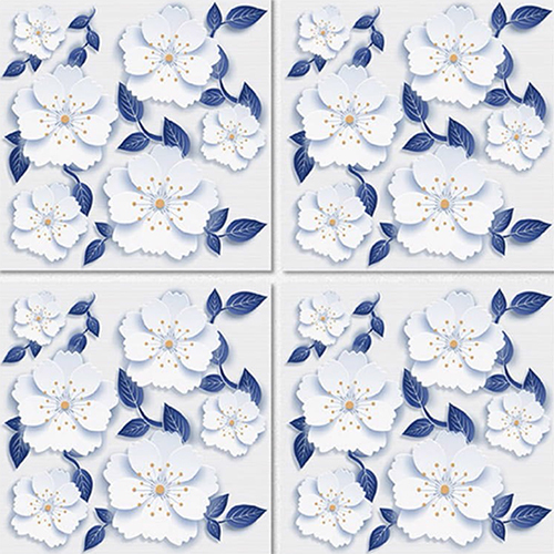 डिजाइनर ग्लॉसी फिनिश 3 डी सीरीज टाइल्स