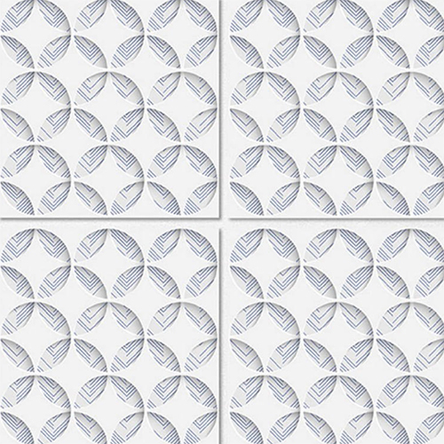 90 मिमी आधुनिक चमकदार खत्म 3 डी श्रृंखला टाइलें