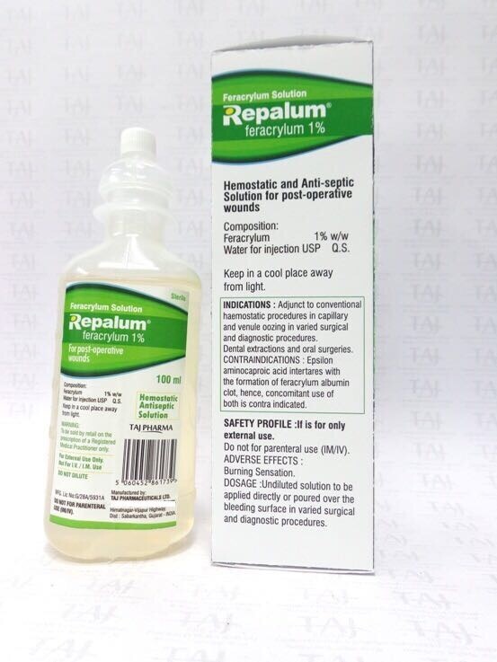Feracrylum Solution 1% Expiration Date: 2 Years