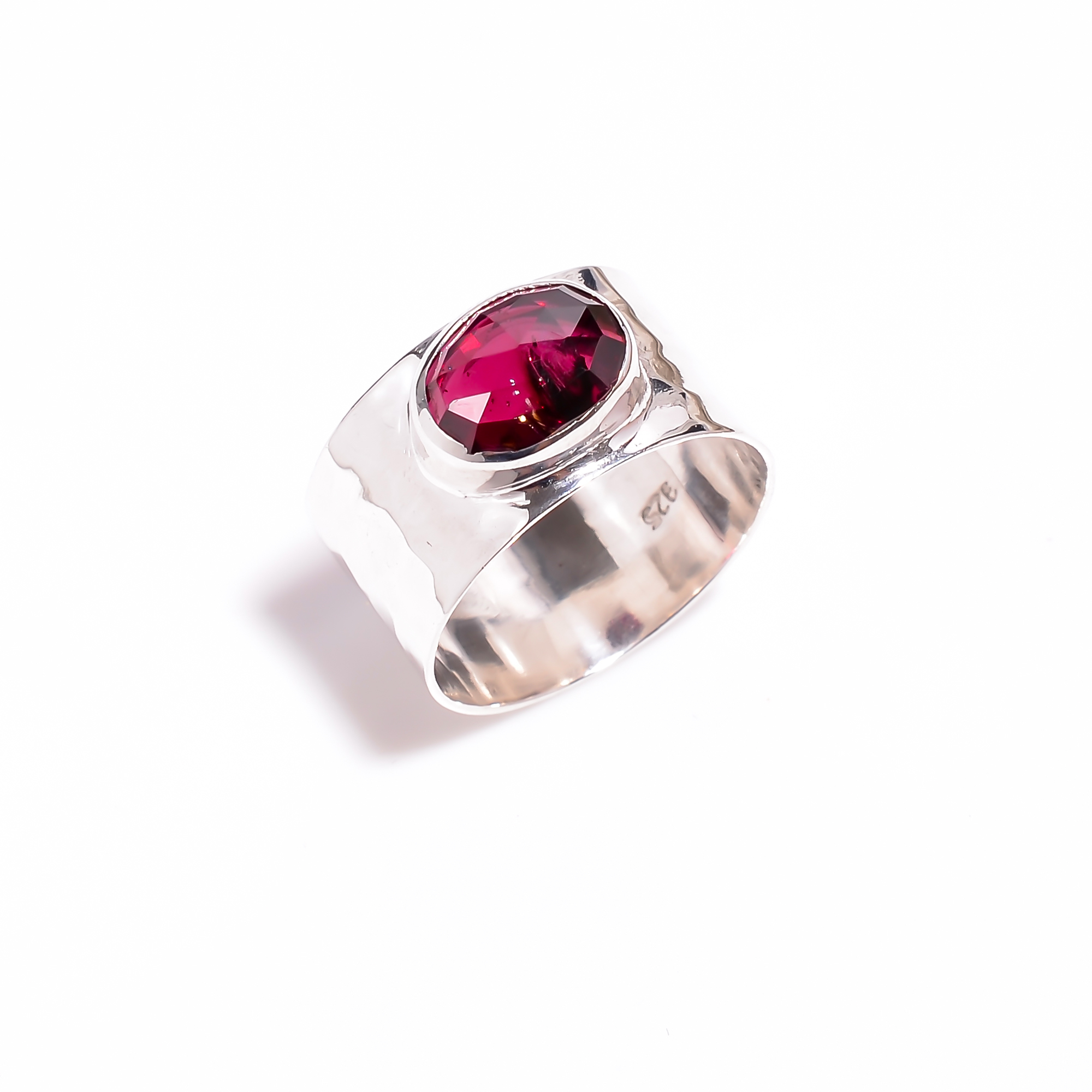 925 Sterling Silver Rings With Natural Gemstones - Occasion: Engagement