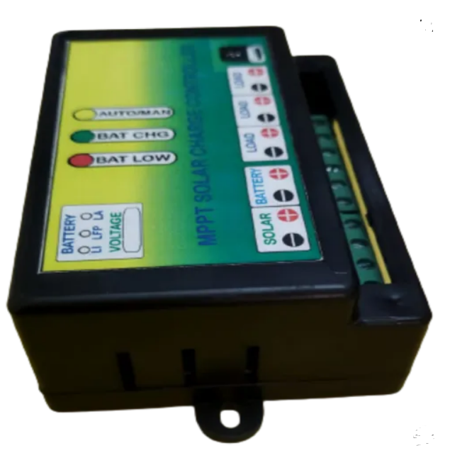 Black 5a Mppt Solar Charge Controller With Usb