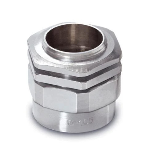 Single Compression Cable Glands - Brass Construction, Silver Jacket Color | Ideal for Industrial Applications