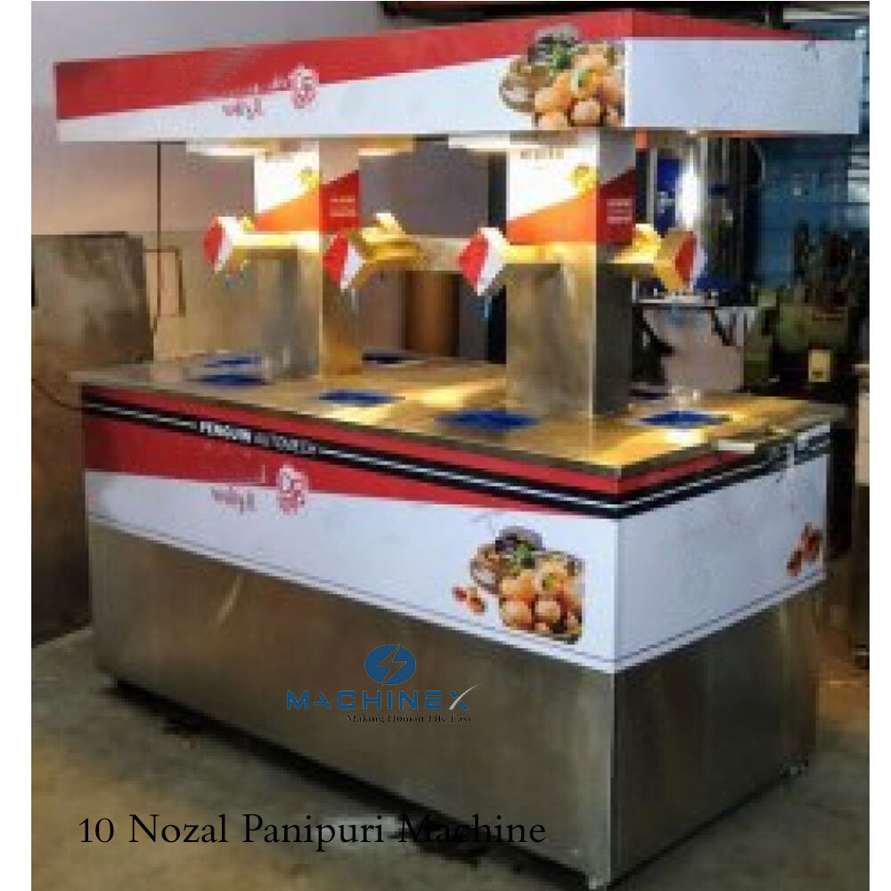 10 Nozal Pani Puri Making Machine Capacity: 50-60 Ltr.