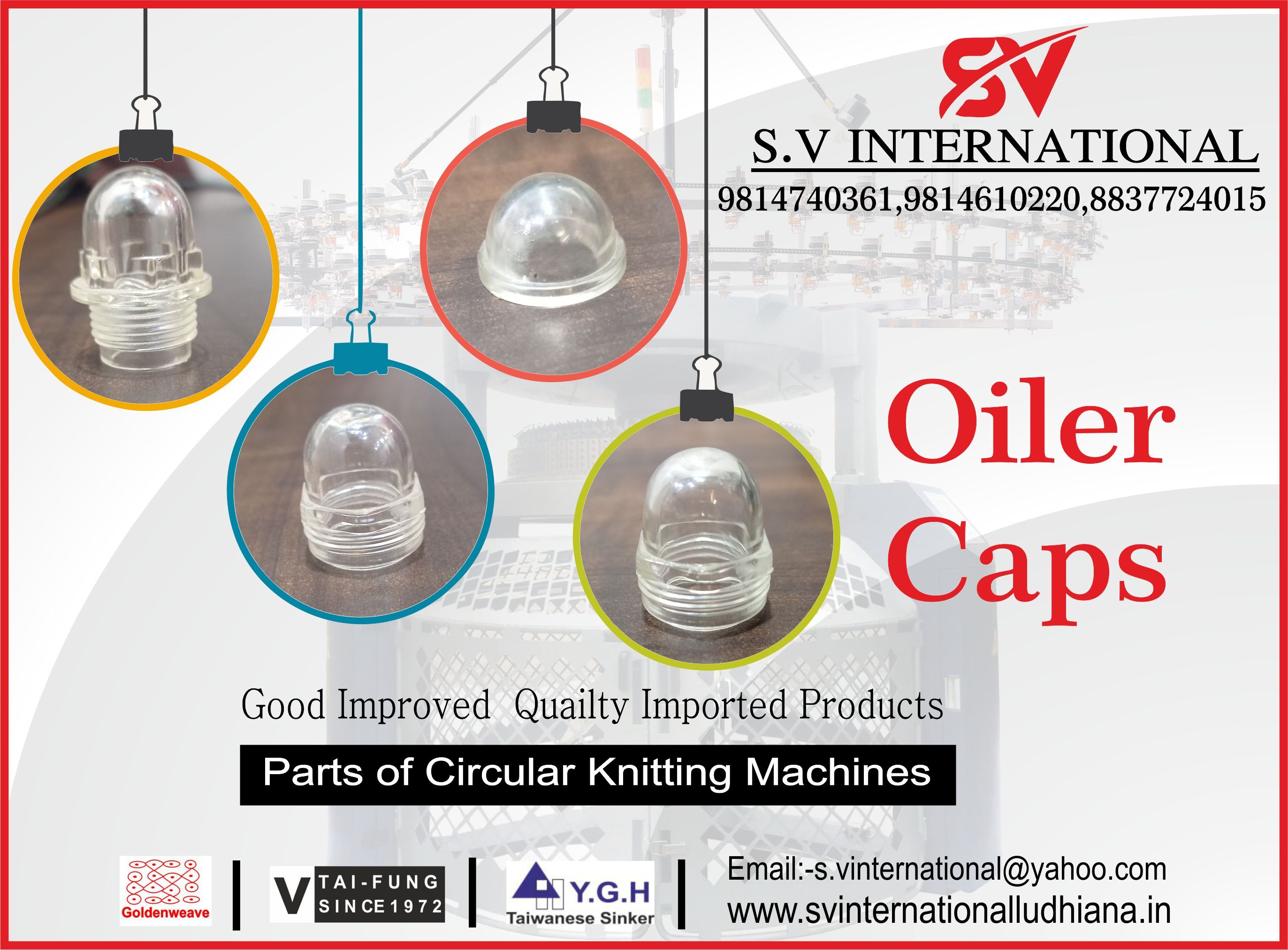 Oiler Caps - Glass, 10-20 Mm Diameter, 5-15 Mm Height | Clear, Cost Effective, Durable Design, Leak Proof, Precise Fit For Circular Knitting Machine Lubrication