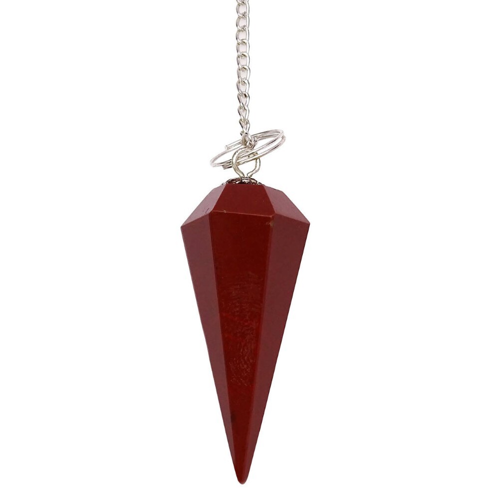 Natural High Quality Red Jasper Crystal Pendulum - 2 Inch, Red Stone - Grounding, Emotional Balance, Beginner-friendly | Ideal For Dowsing And Energy Work