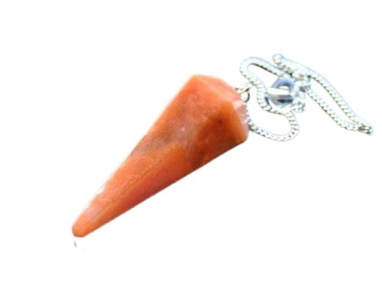 Peach Moon Stone Gemstone Dowsing Cone Pendulum - Moon Stone Gemstone, 2 Inch Size, Beautiful Peach Color, Weighs 20 Grams | Ideal For Divination And Dowsing