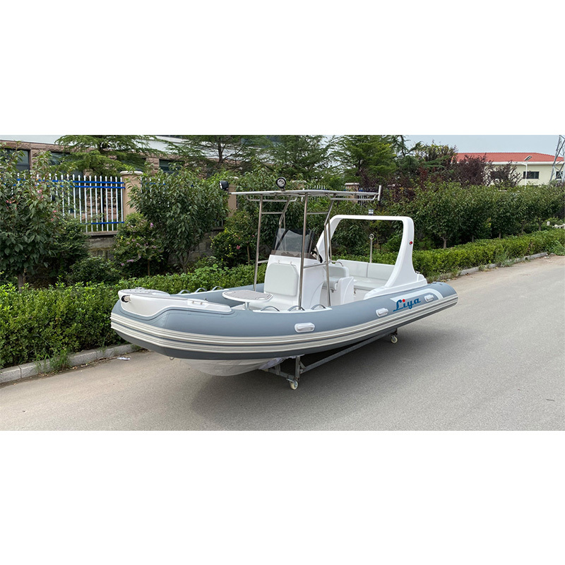 Liya 19 Feet Hypalon Semi Rigid Inflatable Boat Rib Speed Boats For Sale Engine Type: Outboard