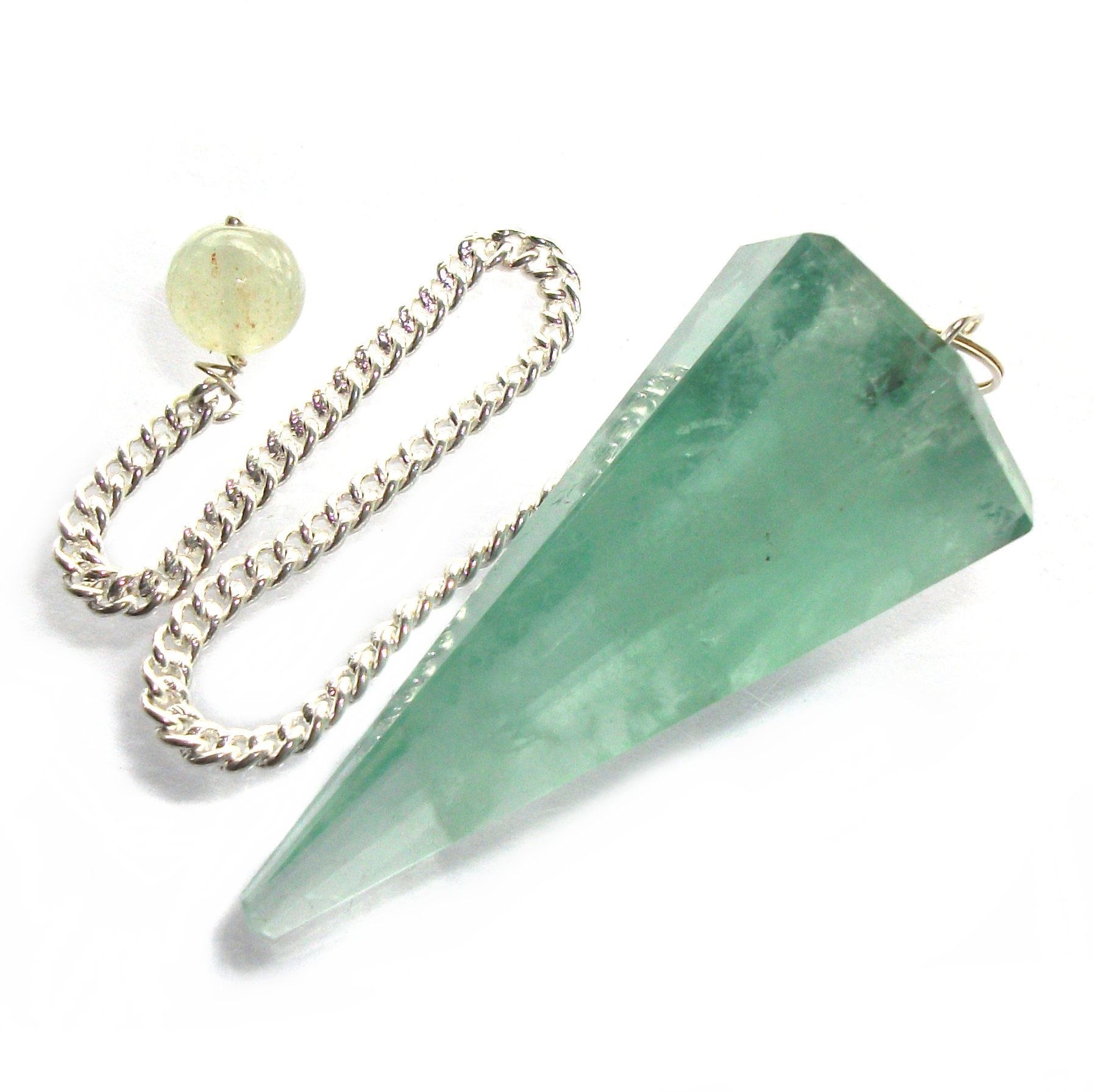 Amazonite Gemstone Dowsing Cone Pendulum - 2 Inch, Green Color, 20 Grams Weight | Ideal For Dowsing And Jewelry Use