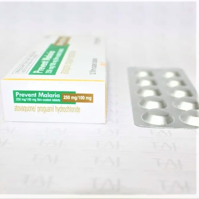 Atovaquone And Proguanil Hydrochloride Tablets 250/100mg Expiration Date: 3 Years