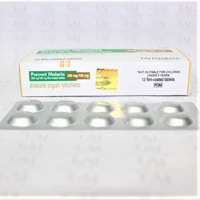 Atovaquone And Proguanil Hydrochloride Tablets 250/100mg Expiration Date: 3 Years