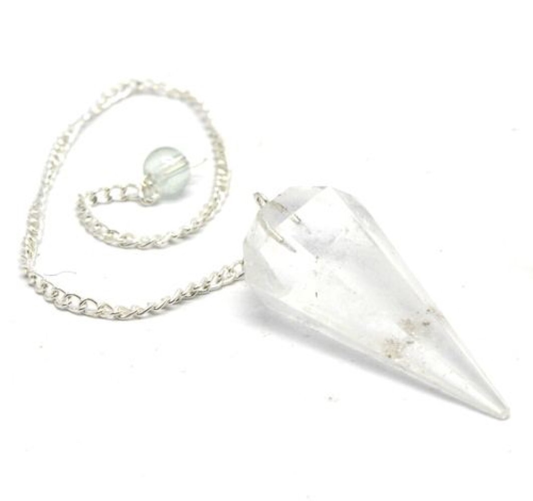 High Quality Polished Selenite Gemstone Dowsing Cone Pendulum - 2 Inch Size, White Color | 20g Weight, Intuitive Divination Tool For Beginners