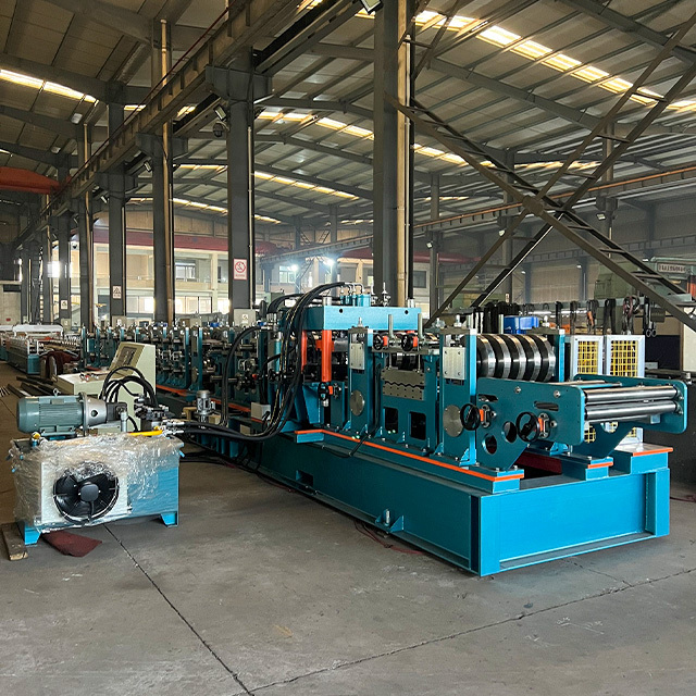 Cz Purlin Roll Forming Machine - 17.5x2.1x1.6m, Blue Color, 23000kg Weight, 415v Voltage | Automatic Operation, 12-15 M/min Capacity, Plc Control, 2-year Warranty