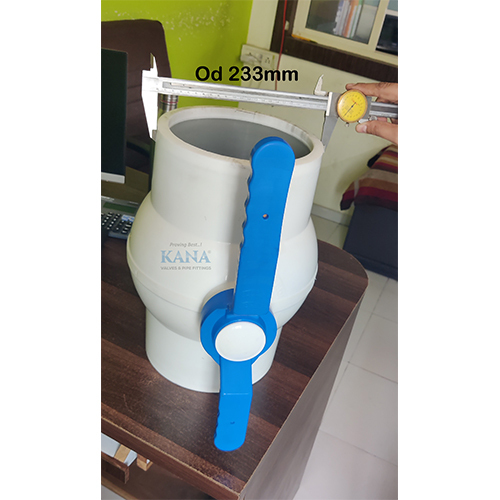 White 8inch Heavy Duty Solid Ball Valve