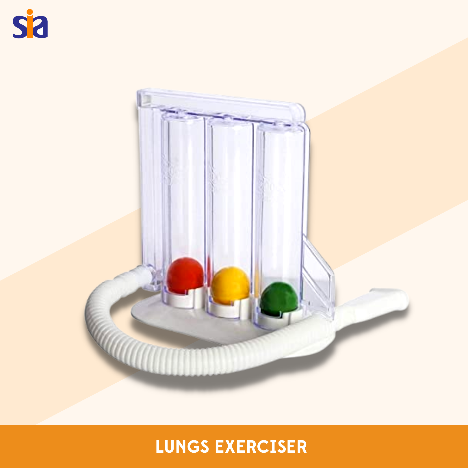 3 Ball Respiratory Exerciser - Pvc Material, Manual Operation, Portable Design | Easy To Use, Transparent Chamber For Accurate Estimation