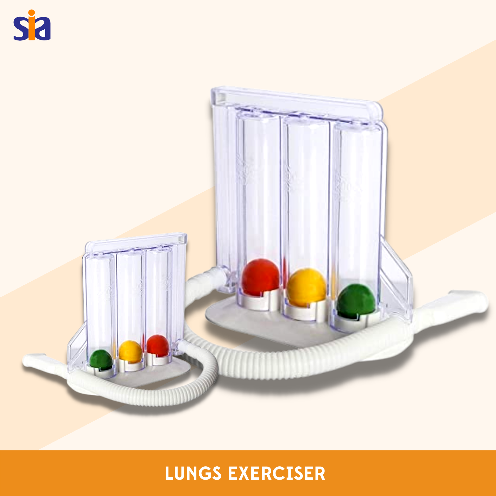 3 Ball Respiratory Exerciser - Pvc Material, Manual Operation, Portable Design | Easy To Use, Transparent Chamber For Accurate Estimation