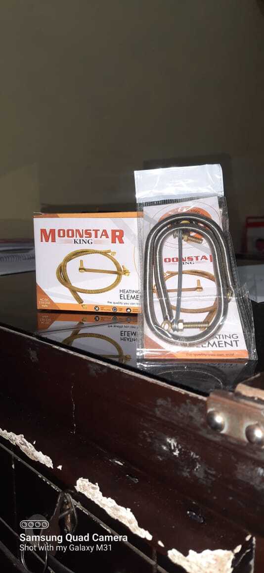 Heater Elements 2000 Watts - Nichrome Wire, 24cm Size, Golden Color, 2000 Watt Power, 580 Grams Weight, 1-year Warranty, 10 Pieces Per Box