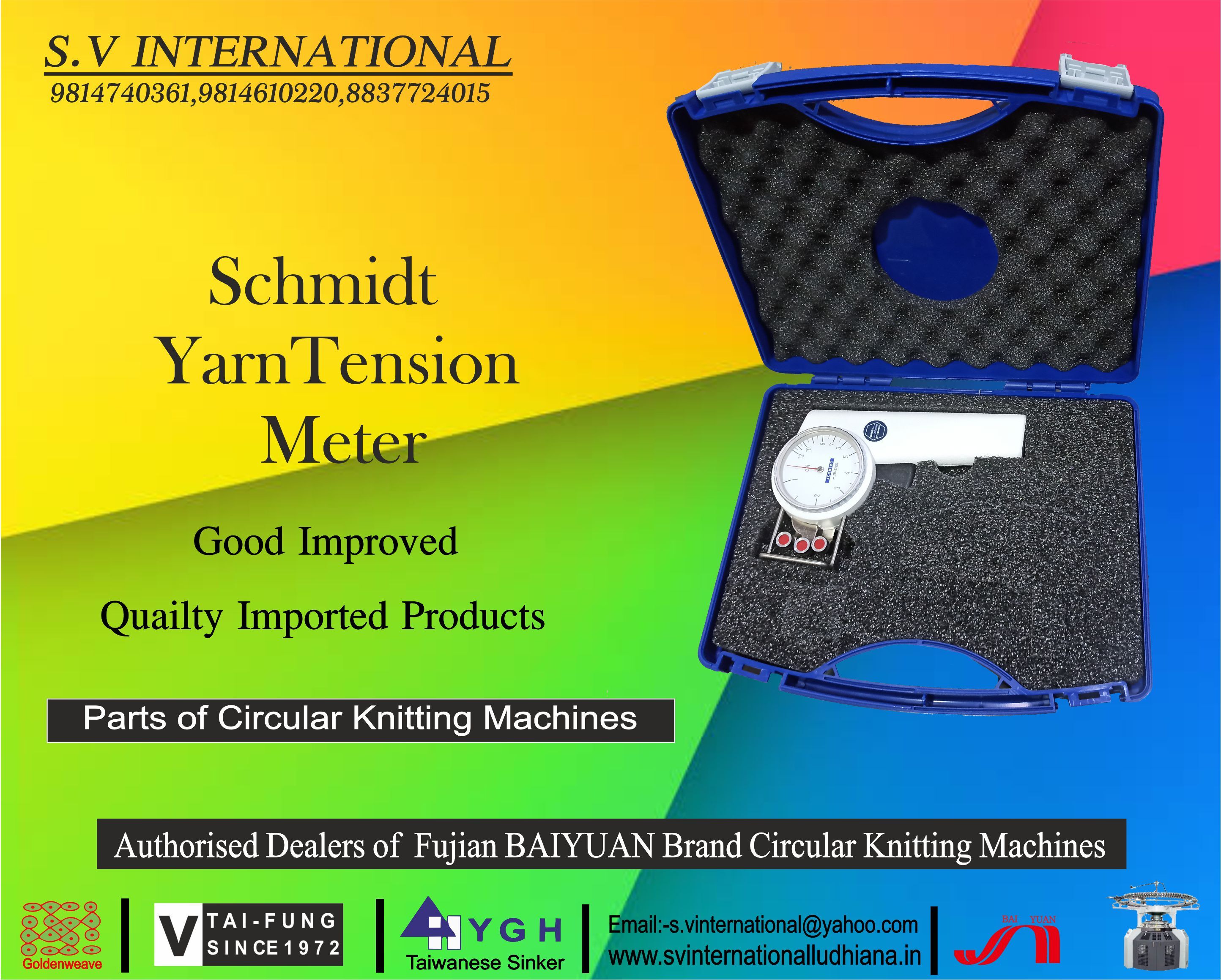Schmidt Yarn Tension Meter Usage: Industrial