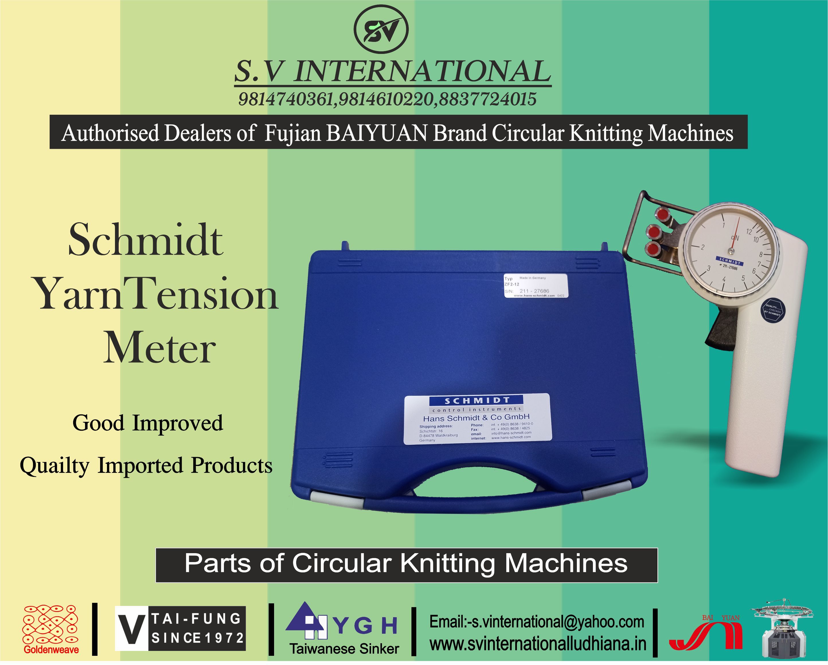 Schmidt Yarn Tension Meter Usage: Industrial