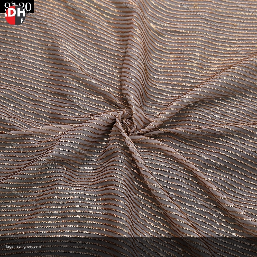 Sequence Embroidery Fabric - Cotton 54 Inch Width | Dyed White Multi-styled Patterns Timely Delivery