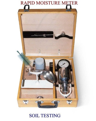 रैपिड मॉइस्चर मीटर- प्रेशर गेज के साथ उपयोग: मृदा परीक्षण उपकरण