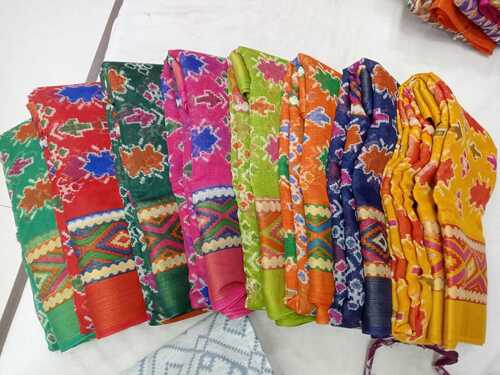 Cotton Blend Chanderi Tgy Saree - Color: Fast Colour