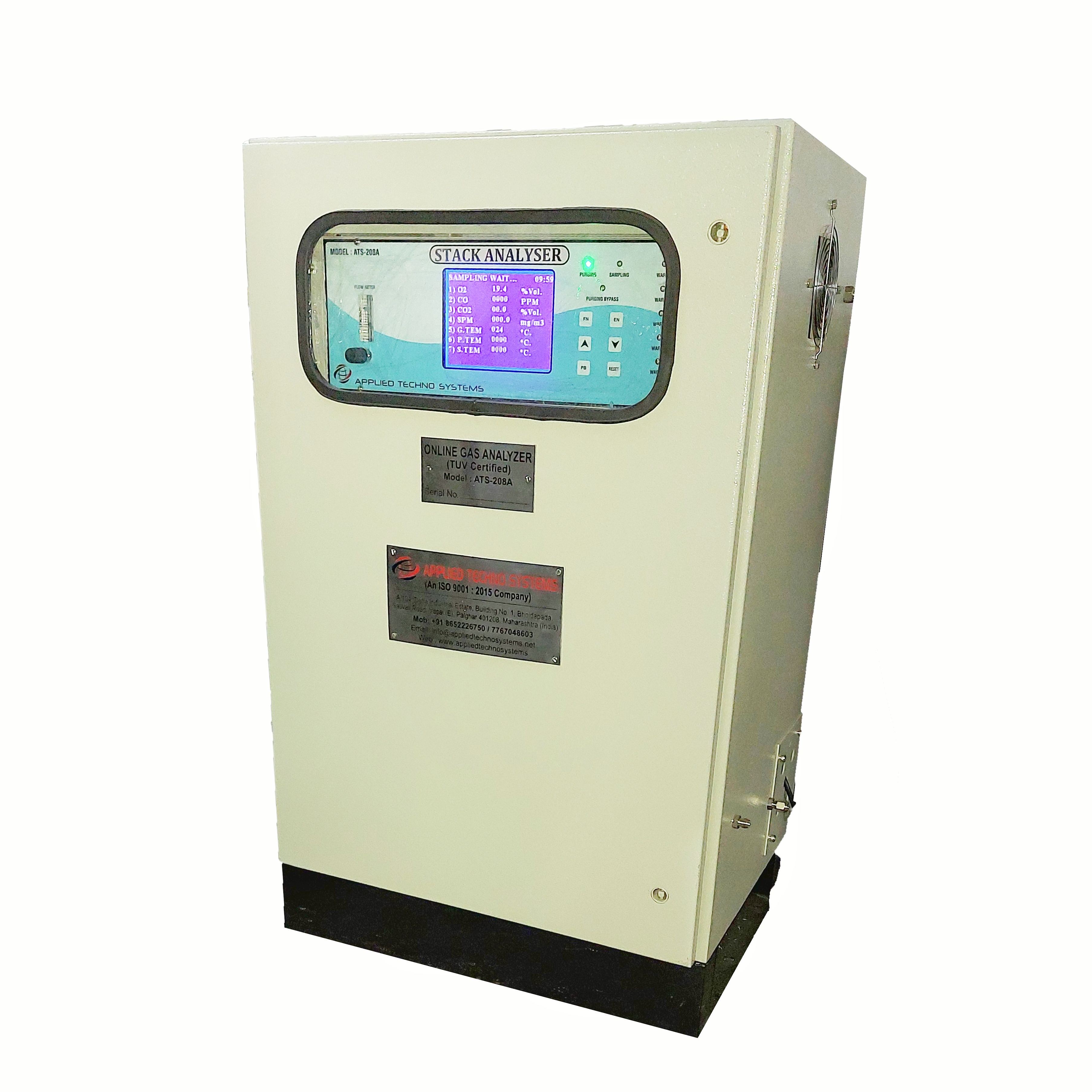 Continuous Emission Monitoring System - Accuracy: +2 %