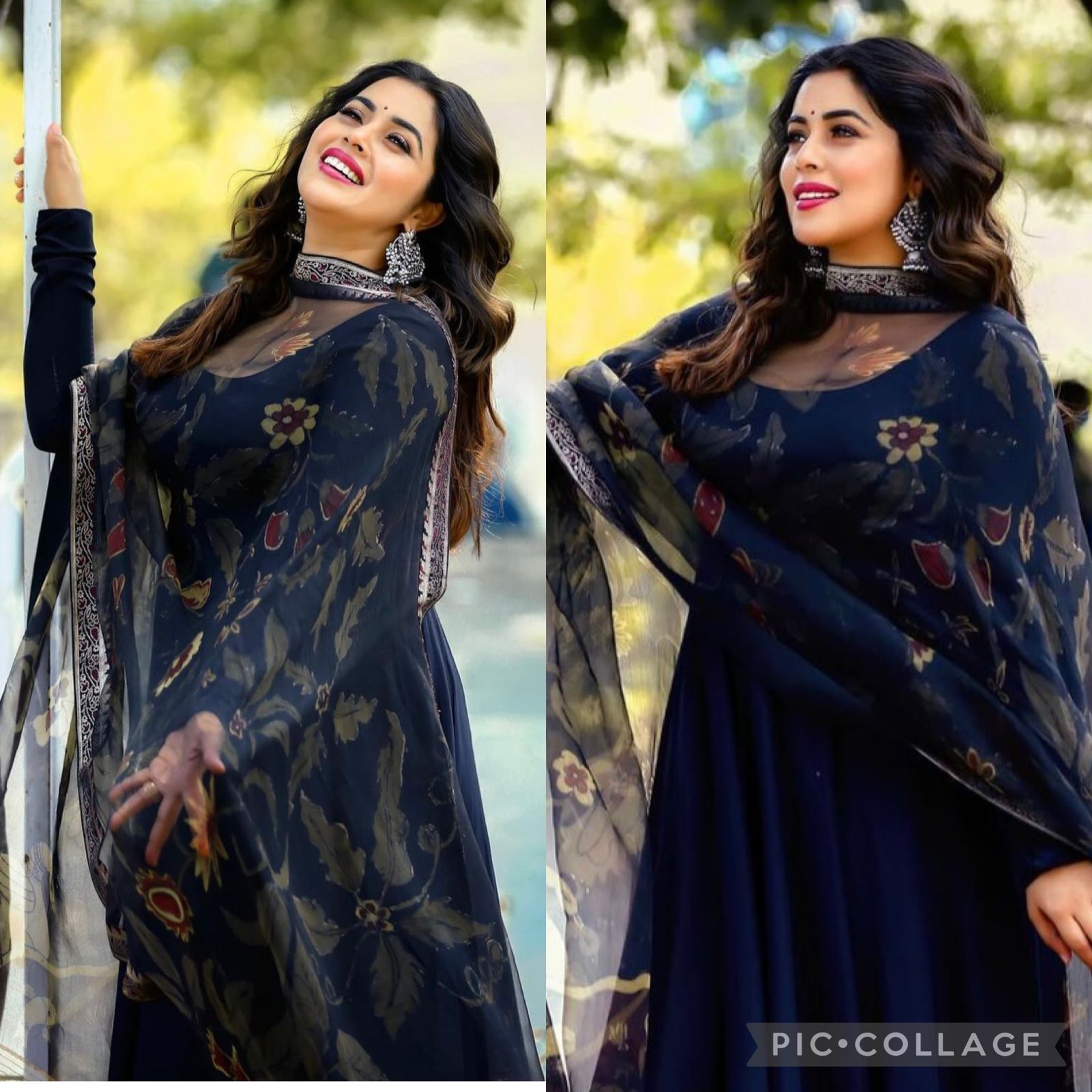 Washable Ziva Blue Georgette Kurti