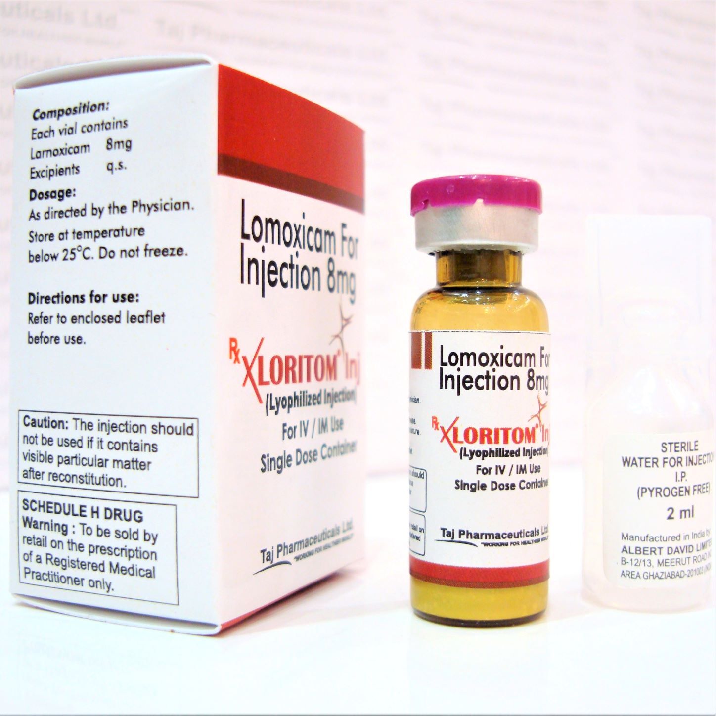 Lornoxicam For Injection 8mg Expiration Date: 2 Years