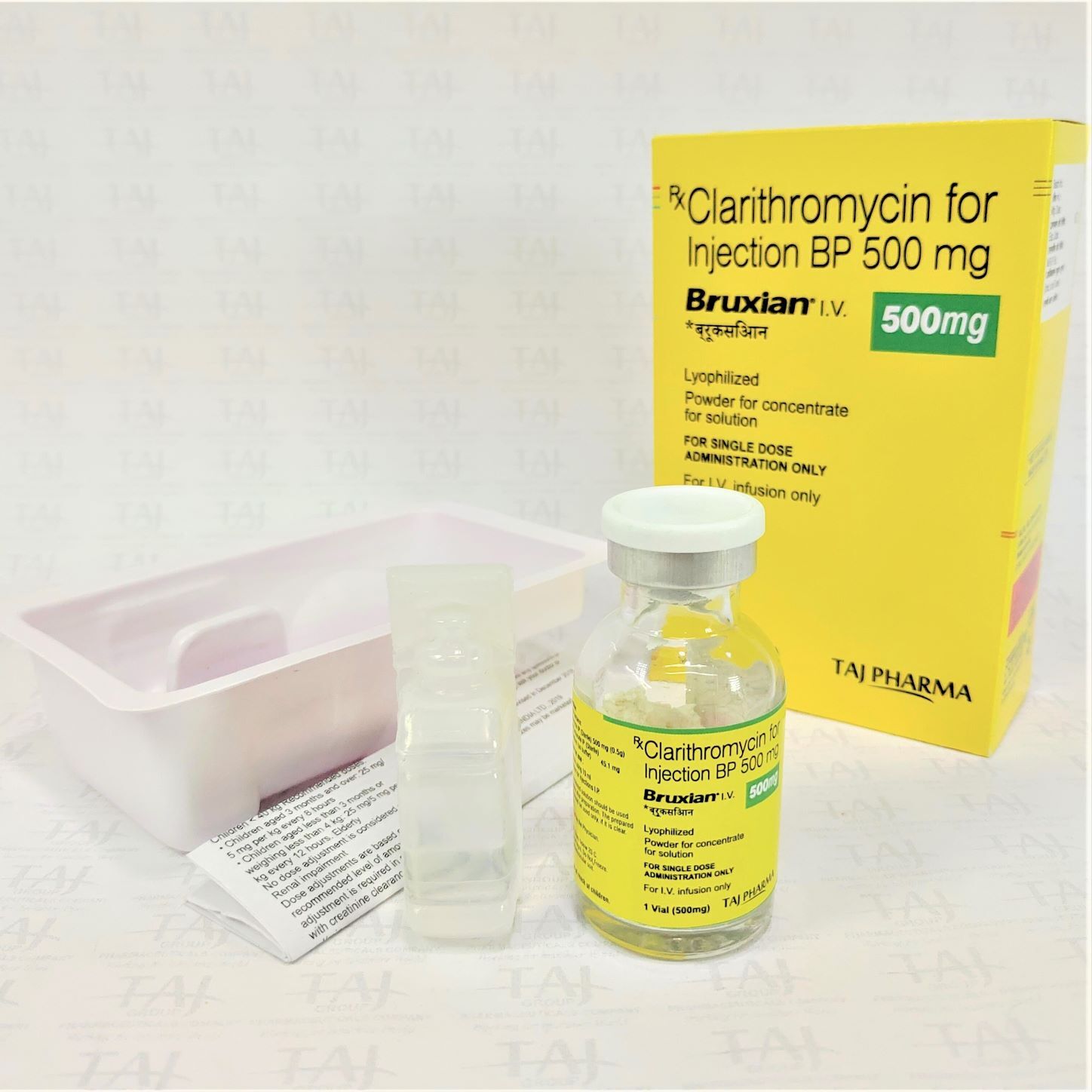 Clarithromycin For Injection Bp 500mg Expiration Date: 2 Years