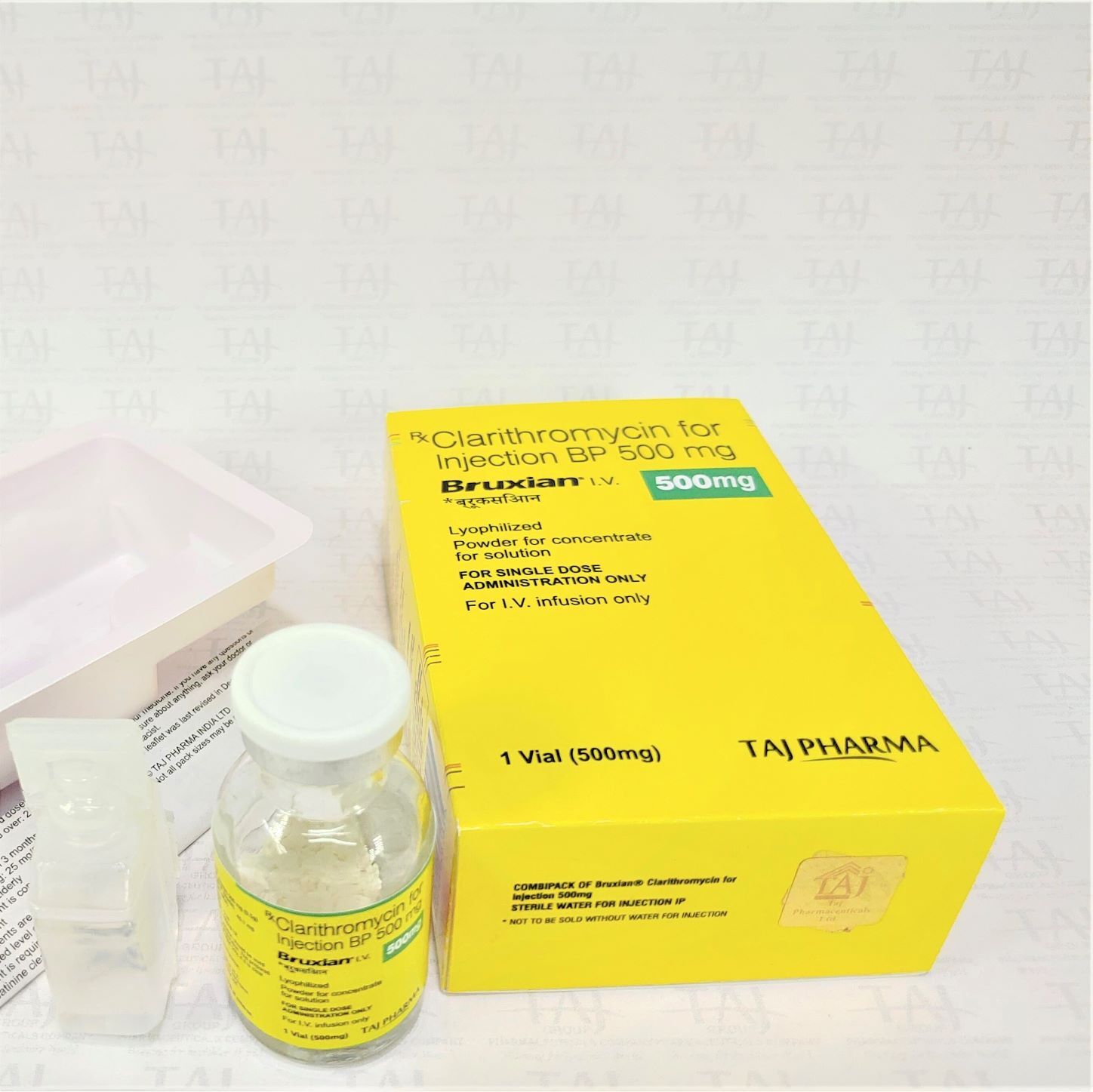 Clarithromycin For Injection Bp 500mg Expiration Date: 2 Years