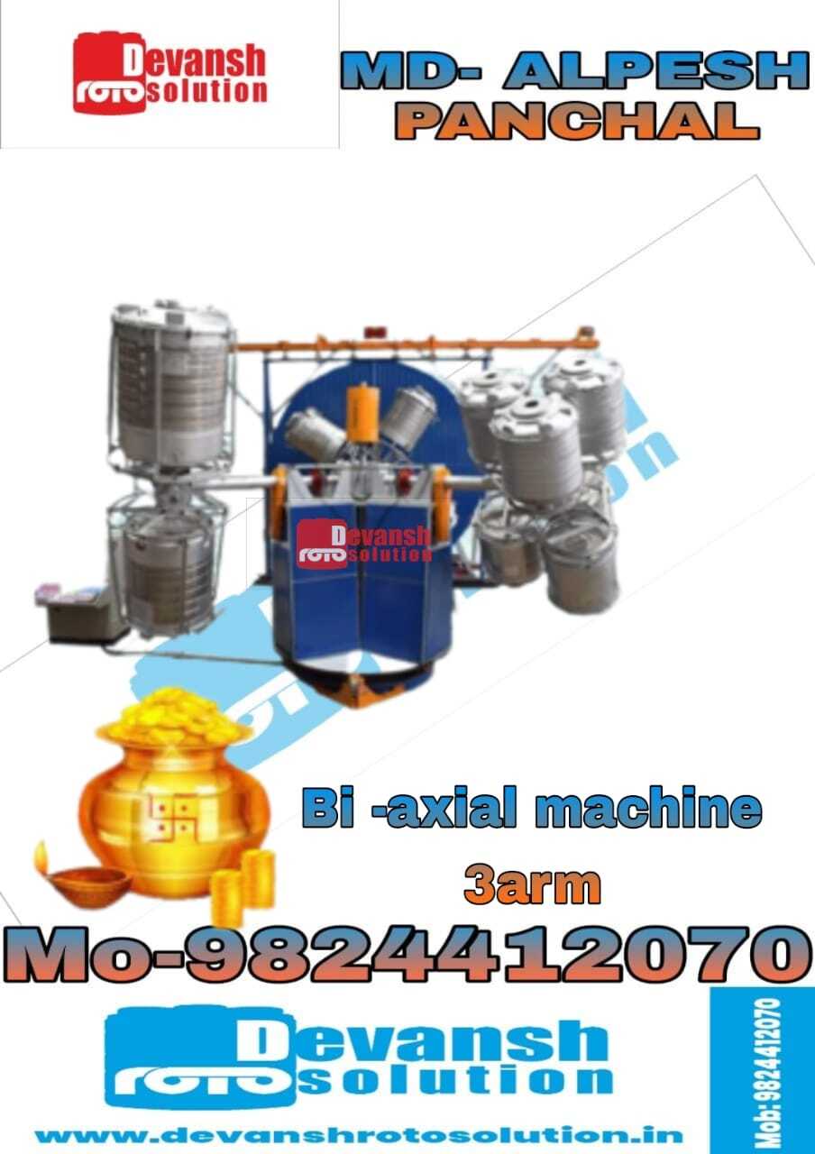 Semi-automatic Four Arm Axial Bi-axial Machine