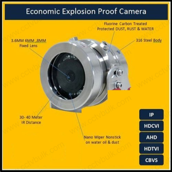 White/cream Cctv Housing Fire Safety Proof