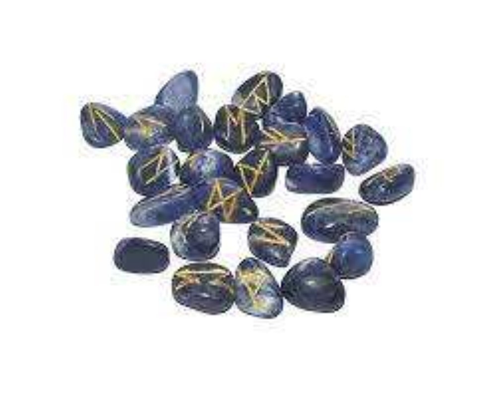 Natural Sodalite Gemstone Rune Set at 499.00 INR in Jaipur | H S R ...