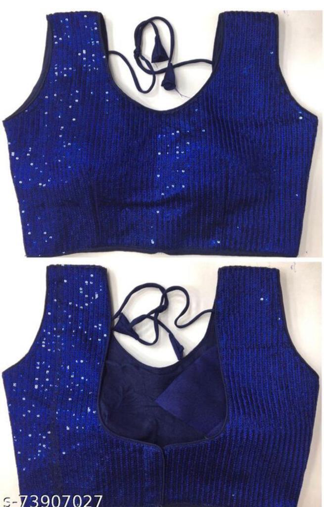 Sleeveless Ladies Round Neck Blouse