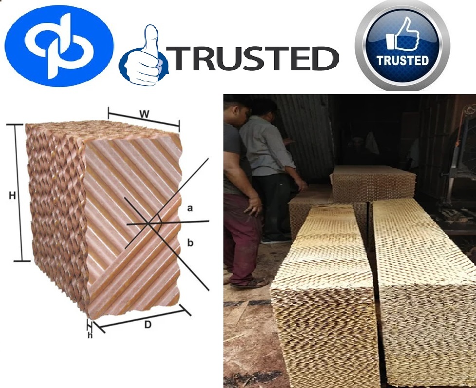 Brown Evaporative Cellulose Cooling Pad Manufacturers For Mohail Sas Nagar Chandigarh