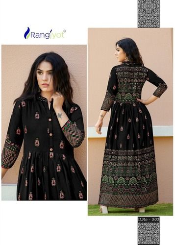 Women Fablous Print Rayon Kurtis...