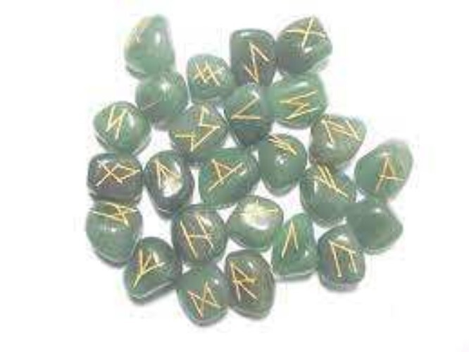 Natural Green Aventurine Gemstone Rune Set at 499.00 INR in Jaipur | H ...