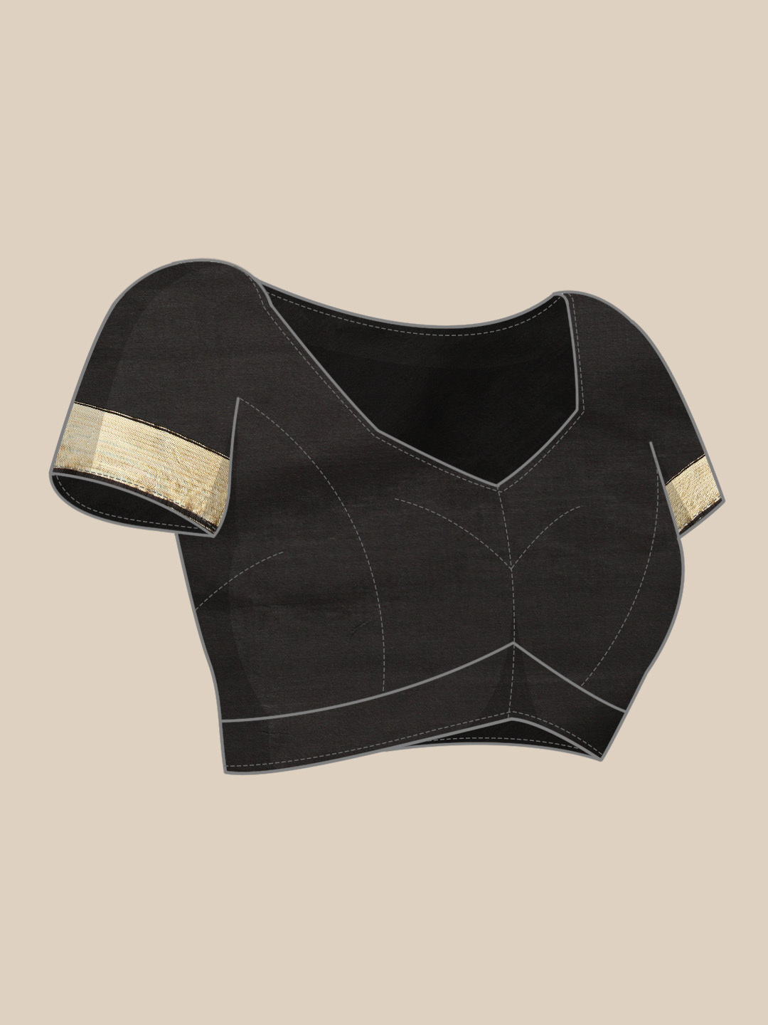 Black Banarasi Silk Blend Jacquard Woven Golden Zari Butta Saree - Occasion: Traditional