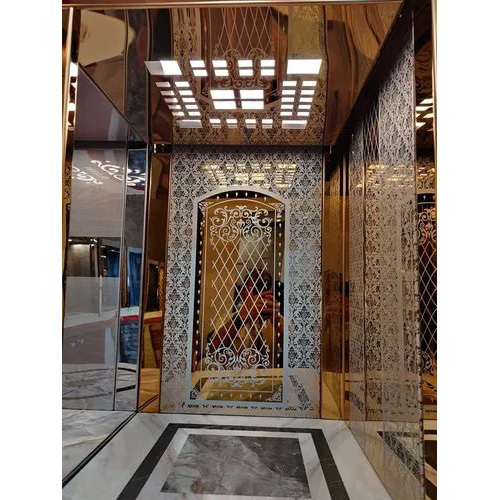 Stainless Steel 4 Person Mall Passenger Lift