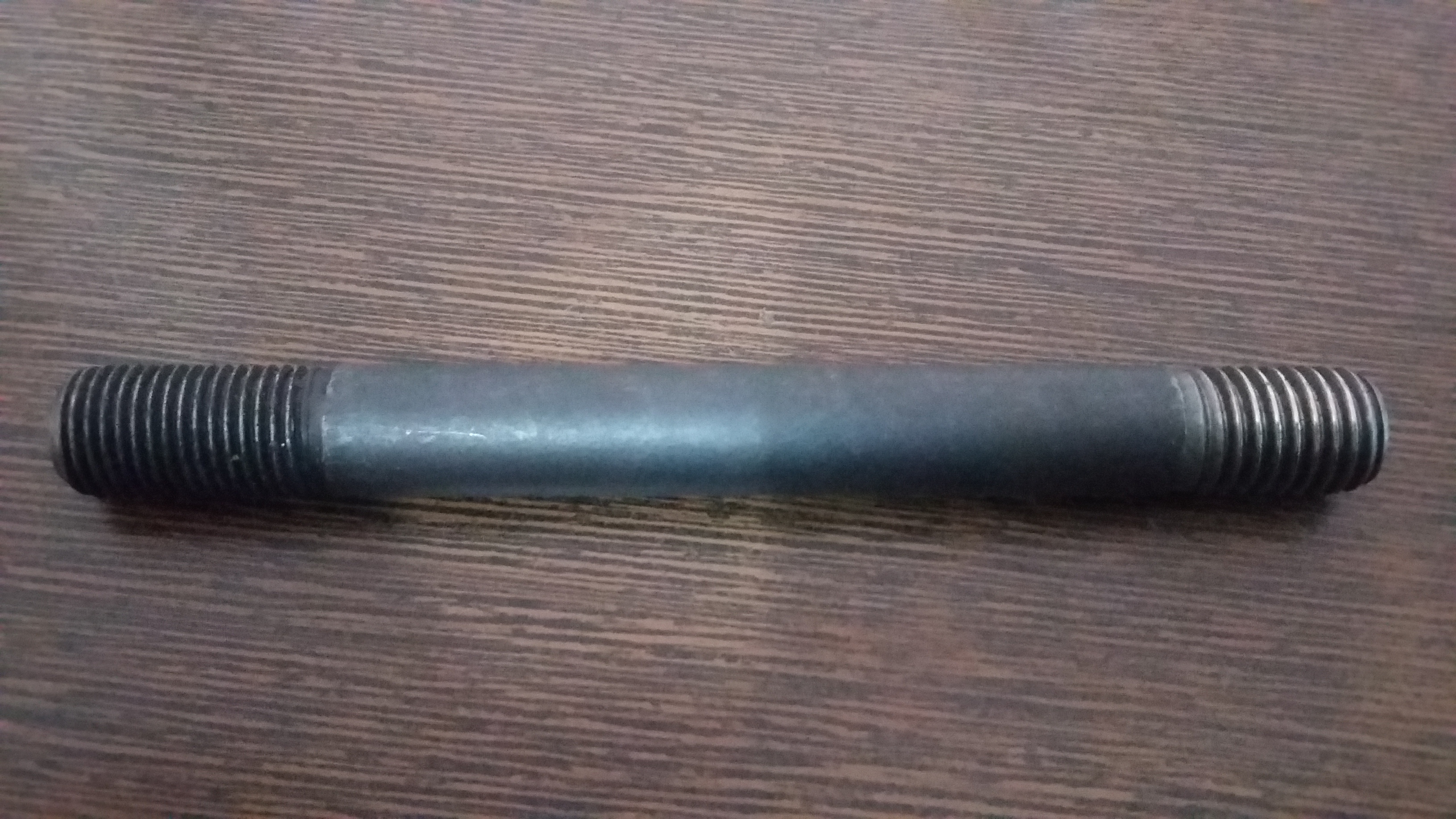 Long Grub Screw - Steel, Powder Coated Finish, Black Color | Industrial Grade, Versatile Fastening Solution