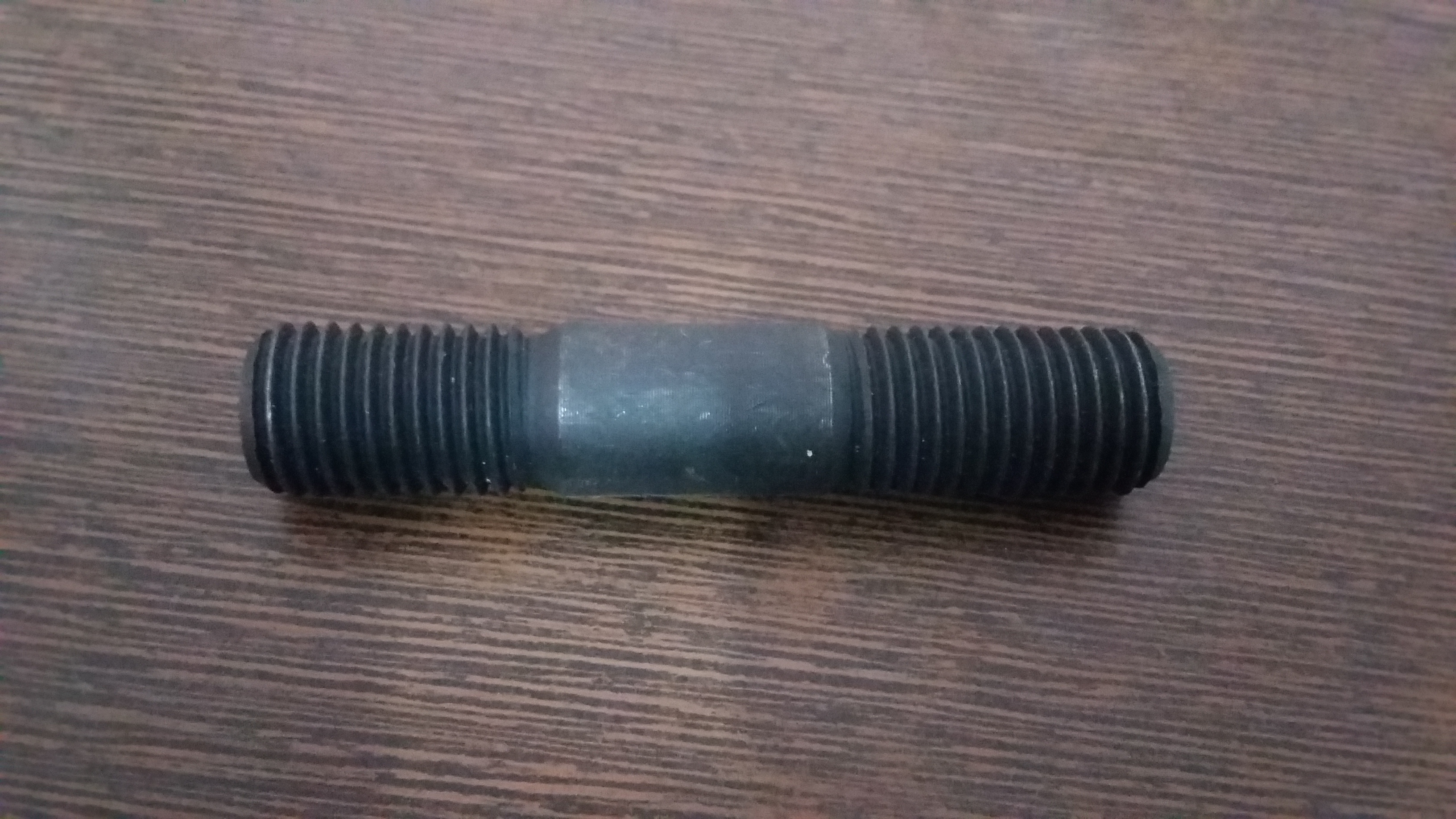 Long Grub Screw - Steel, Powder Coated Finish, Black Color | Industrial Grade, Versatile Fastening Solution