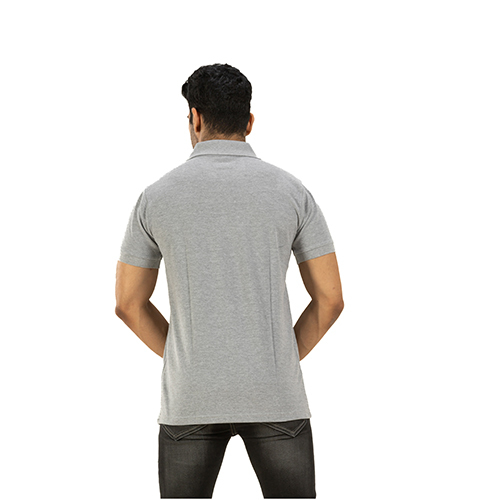 Polyester Grey Collar T-shirt