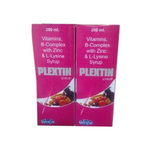 जिंक और एल-लाइसिन सिरप के साथ विटामिन बी-कॉम्प्लेक्स सामान्य दवाएं