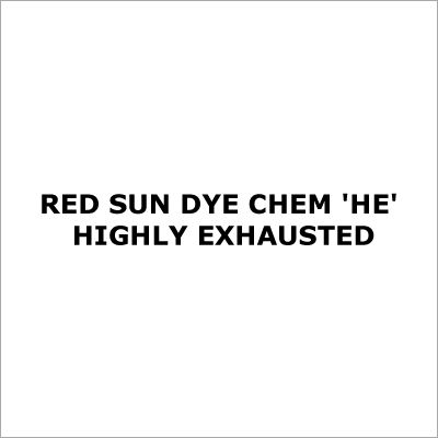 Red Sun Dye Chem Highly Exhausted