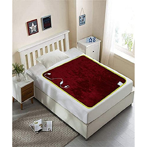 Maroon Single Bed Electric Blankets - Age Group: Adults