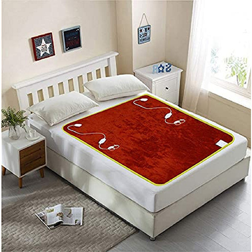 Maroon Single Bed Electric Blankets - Age Group: Adults