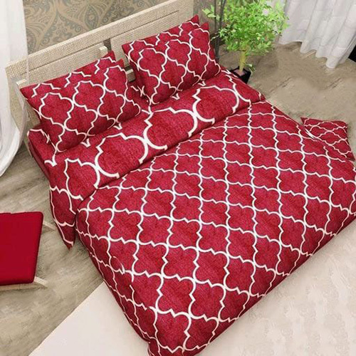 Blue Comforter Set - Full Size Printed Fabric | Luxurious Home & Hotel Bedding