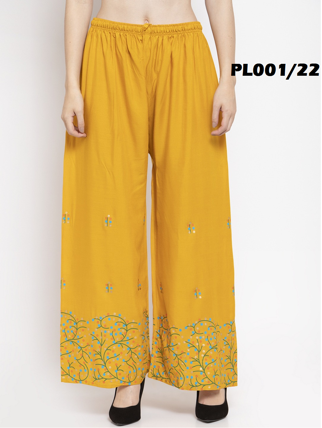 Polka Dot Printed Palazzo - Cotton Blend, Sizes [S, M, L, Xl] | Casual Wear, Washable Fabric, Elegant Design