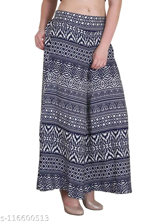 Forest Print Crepe Palazzo