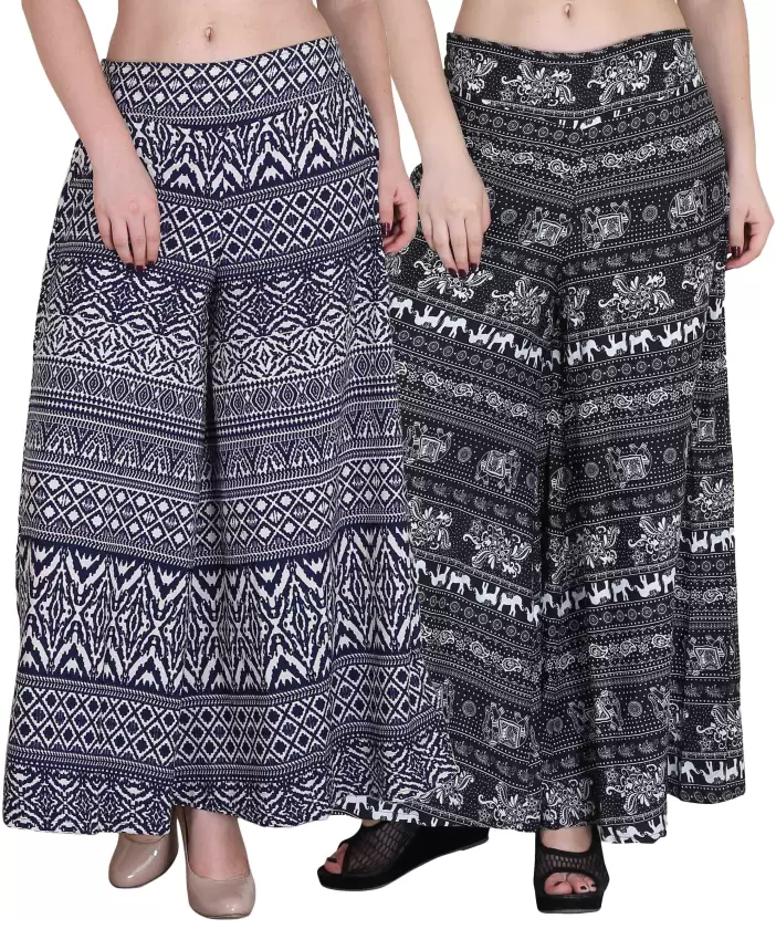 Forest Print Crepe Palazzo